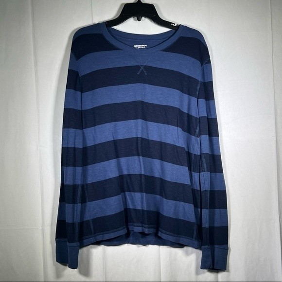 Arizona Jean Company Other - Arizona Jean Co Mens Long Sleeve Pullover Shirt XL Oversize Blue Stripe